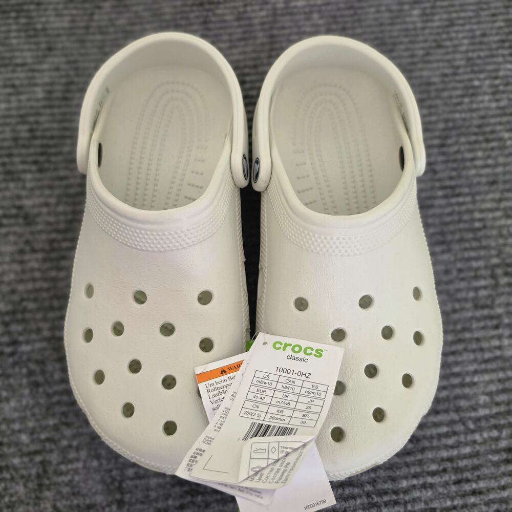 CROCS Classic Clog Men's 8/Women's 10 Linen Color New With Tags